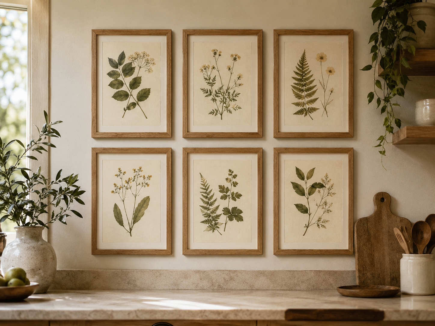 Botanical Press — 6 prints gallery-wall set