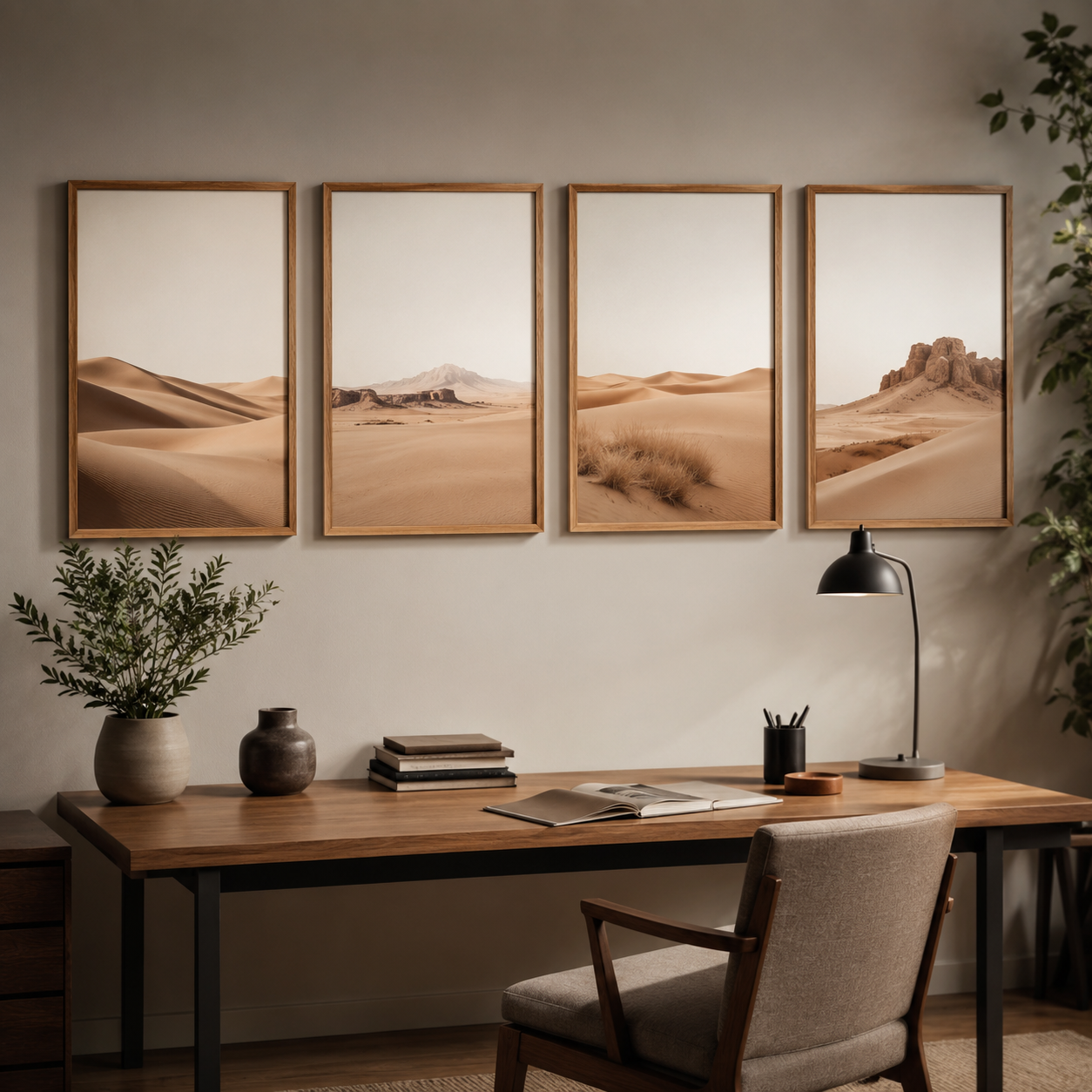Desert Minimal — 4 prints gallery-wall set