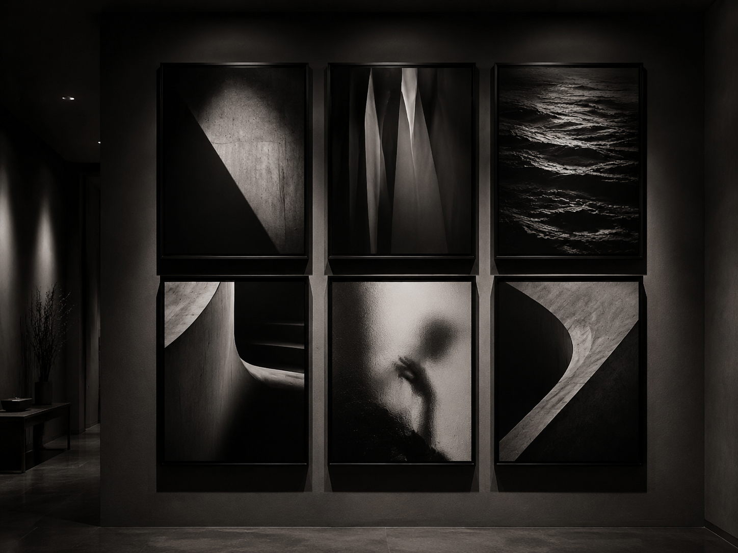 Gallery Noir — 6 prints gallery-wall set